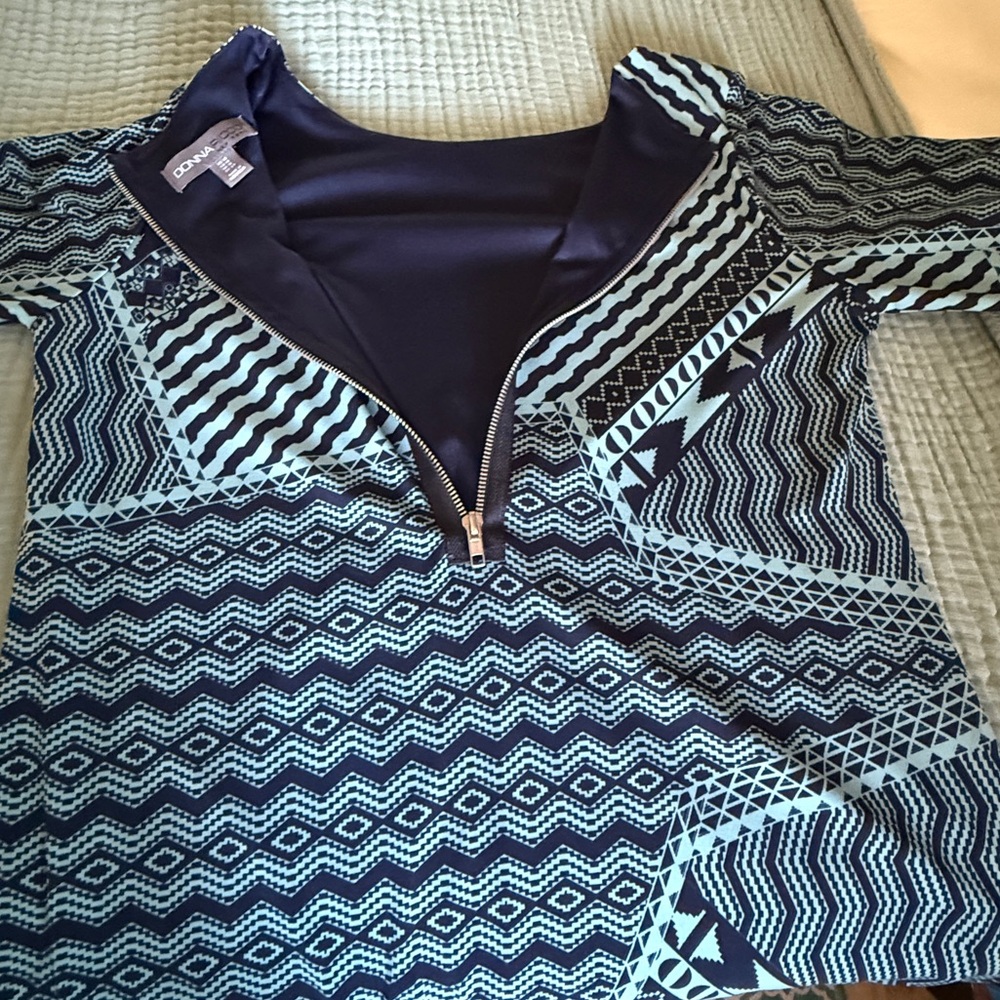 Donna Ricco Geometric Patterned Dress - Picture 4 of 9